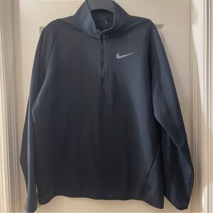 Nike Men's Black Quarter Zip Performance Jacket